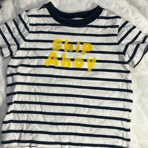 Janie & Jack toddler nautical “ship ahoy” tee